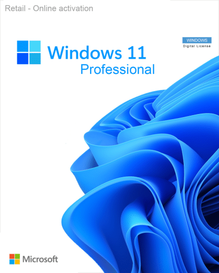 Windows 11 Professional Retail - Microsoft Key - GLOBAL